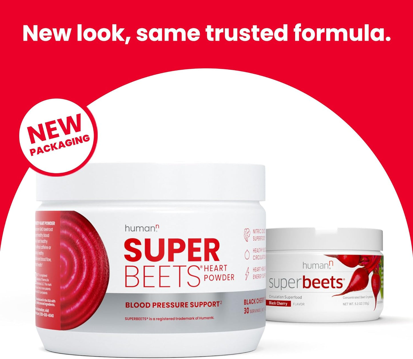 HumanN SuperBeets Beetroot Powder - Nitric Oxide Boost for Blood Pressure, Circulation & Heart Health Support - Non-GMO Superfood Supplement - Black Cherry Flavor, 30 Servings - catagory- health- supplements - product image- Muzsha Ltd- trendhub