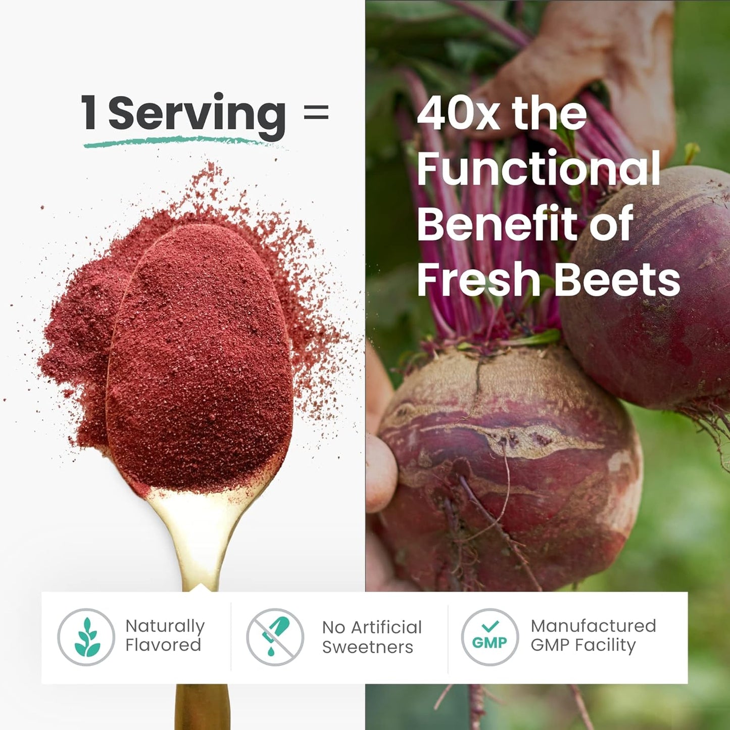 HumanN SuperBeets Beetroot Powder - Nitric Oxide Boost for Blood Pressure, Circulation & Heart Health Support - Non-GMO Superfood Supplement - Black Cherry Flavor, 30 Servings - catagory- health- supplements - product image- Muzsha Ltd- trendhub